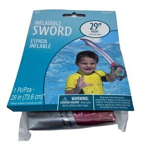 New Amscan Inflatable Sword 29 Inches Toy Pool Beach Pirate Costume Party Favor